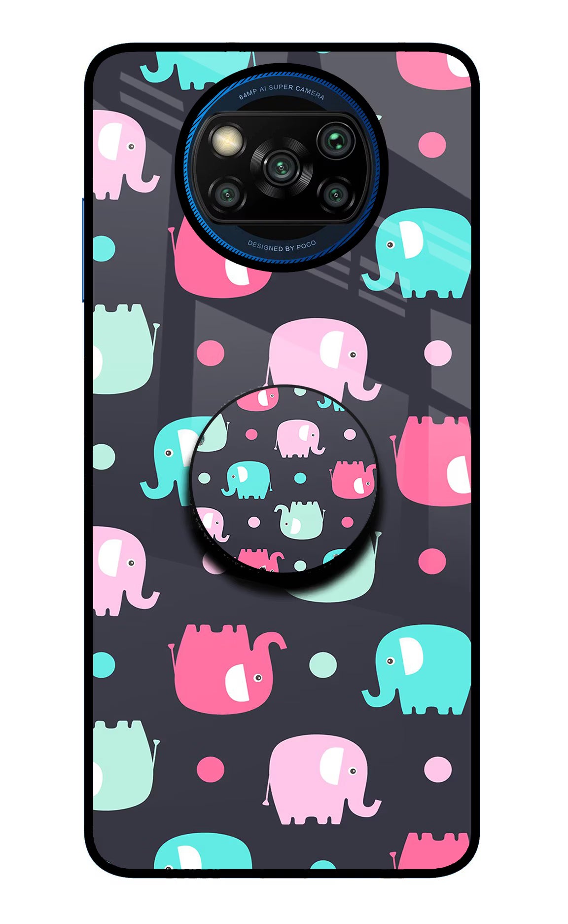 Baby Elephants Poco X3/X3 Pro Pop Case by Casekaro