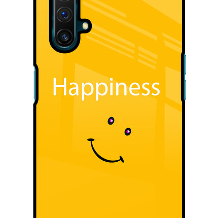 Happiness With Smiley Realme X3 Glass Case