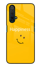 Happiness With Smiley Realme X3 Glass Case
