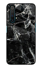 Black Marble Texture Realme X3 Glass Case