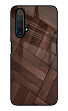Wooden Texture Design Realme X3 Glass Case