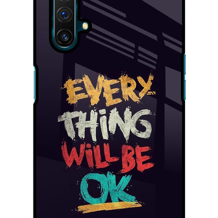 Everything Will Be Ok Realme X3 Glass Case