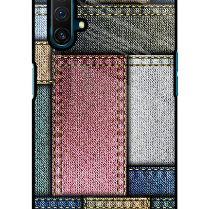 Multicolor Jeans Realme X3 Glass Case