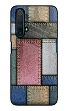 Multicolor Jeans Realme X3 Glass Case