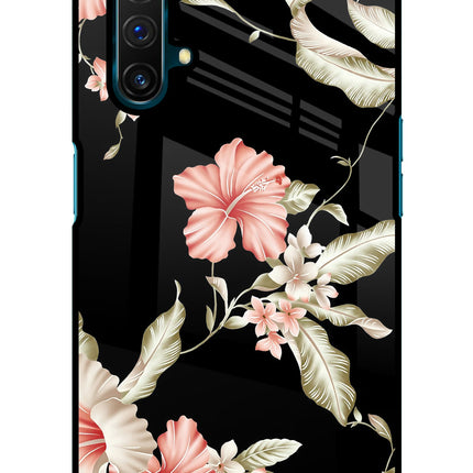 Flowers Realme X3 Glass Case