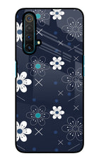 Flowers Realme X3 Glass Case