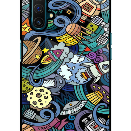 Space Abstract Realme X3 Glass Case