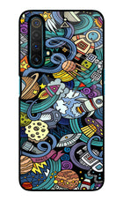 Space Abstract Realme X3 Glass Case