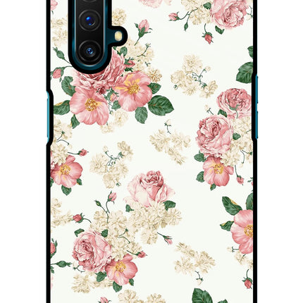 Flowers Realme X3 Glass Case