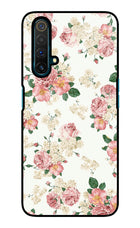 Flowers Realme X3 Glass Case