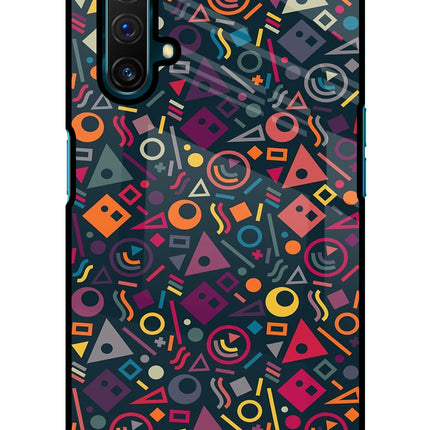 Geometric Abstract Realme X3 Glass Case