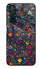 Geometric Abstract Realme X3 Glass Case