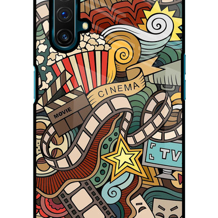 Cinema Abstract Realme X3 Glass Case