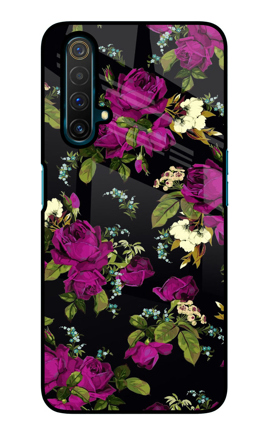 Flowers Realme X3 Back Cover, Glass case