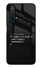 Life Motto Code Realme X3 Glass Case