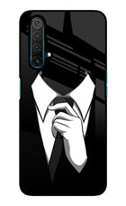 Black Tie Realme X3 Glass Case