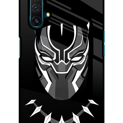 Black Panther Realme X3 Glass Case