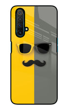 Sunglasses with Mustache Realme X3 Glass Case
