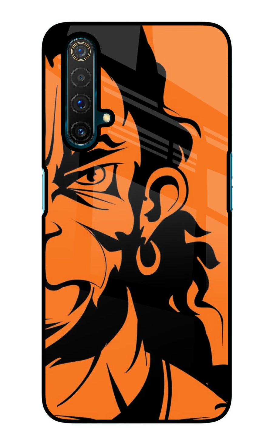 Hanuman Realme X3 Back Cover, Glass case