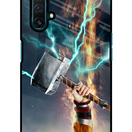 Thor Hammer Mjolnir Realme X3 Glass Case