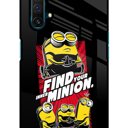 Find your inner Minion Realme X3 Glass Case
