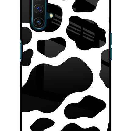 Cow Spots Realme X3 Glass Case
