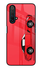 Red Velocity Realme X3 Glass Case