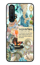 Aquarius Zodiac Realme X3 Glass Case