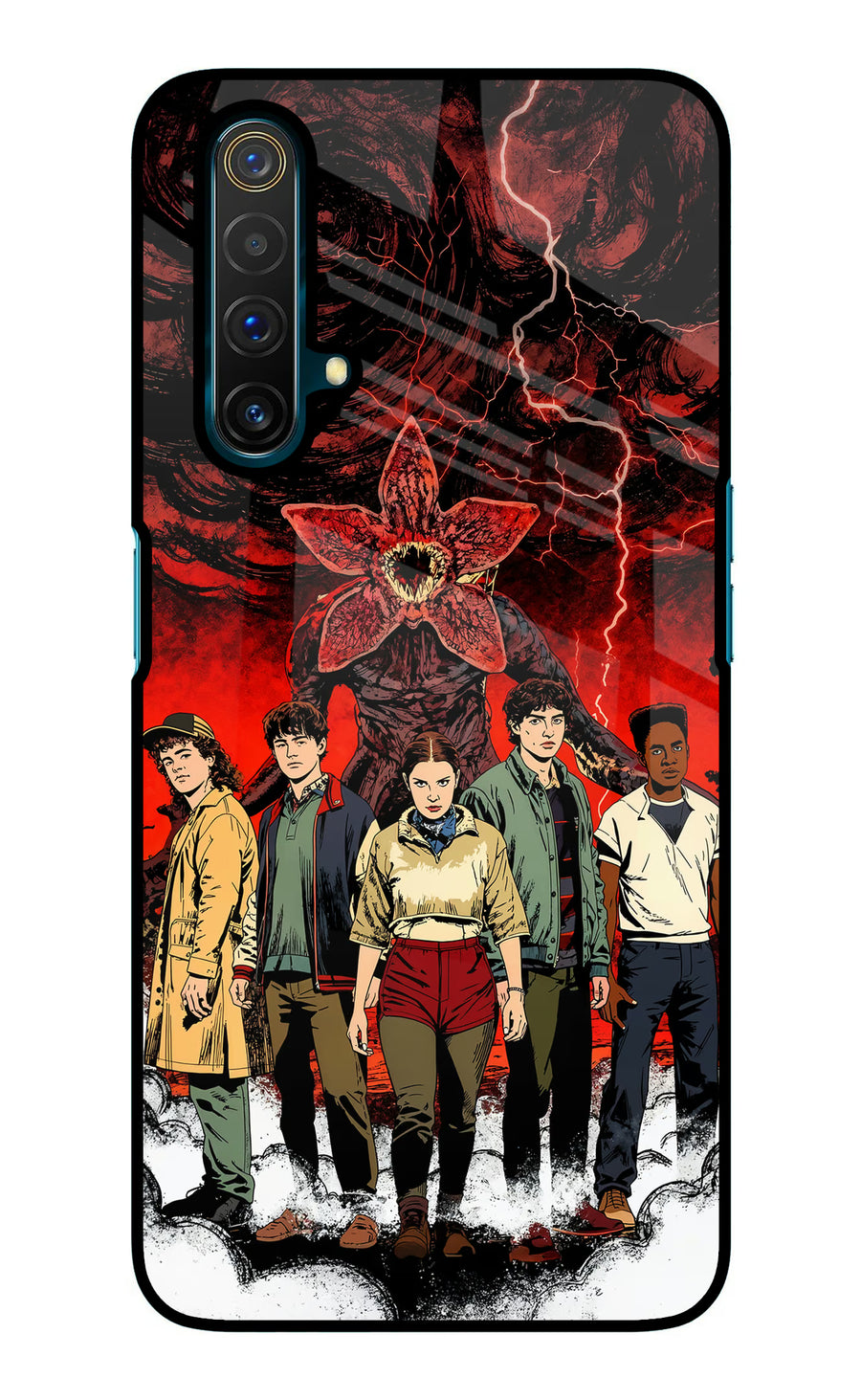 Ordinary Things Characters Realme X3 Back Cover, Glass case