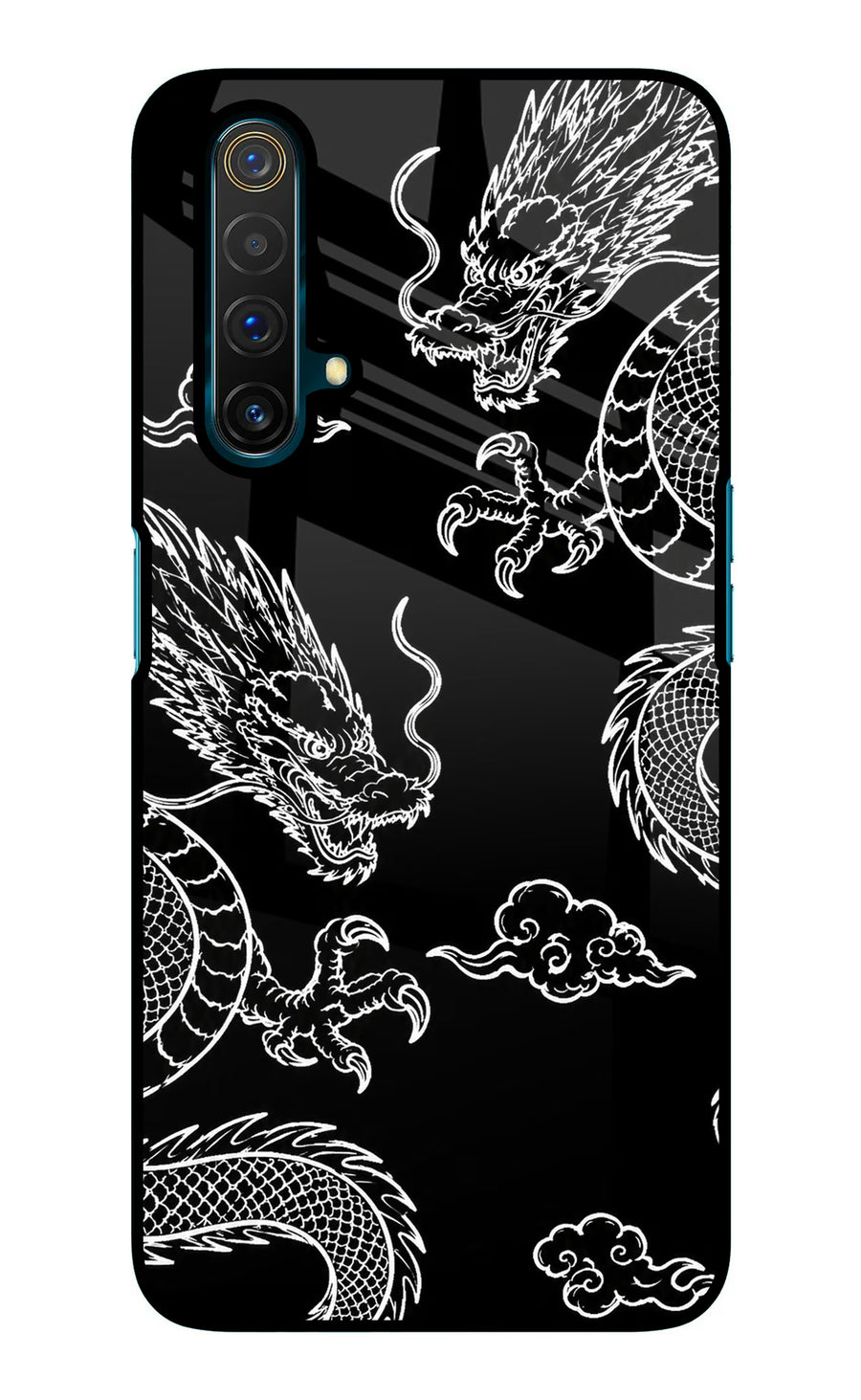 Twin Dragons Realme X3 Back Cover, Glass case