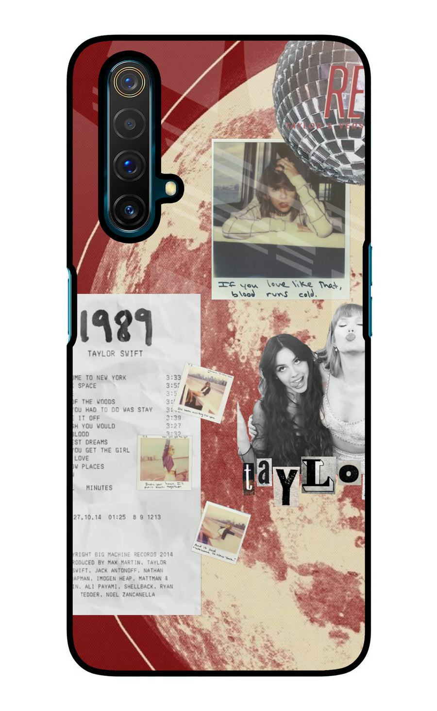 Taylor Swift Realme X3 Back Cover, Glass case