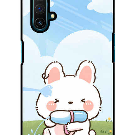 Bunny Treat Realme X3 Glass Case