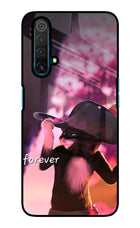 Forever Cat Realme X3 Glass Case Back Cover by Casekaro