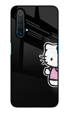 Kitty Charm Realme X3 Glass Case Back Cover by Casekaro
