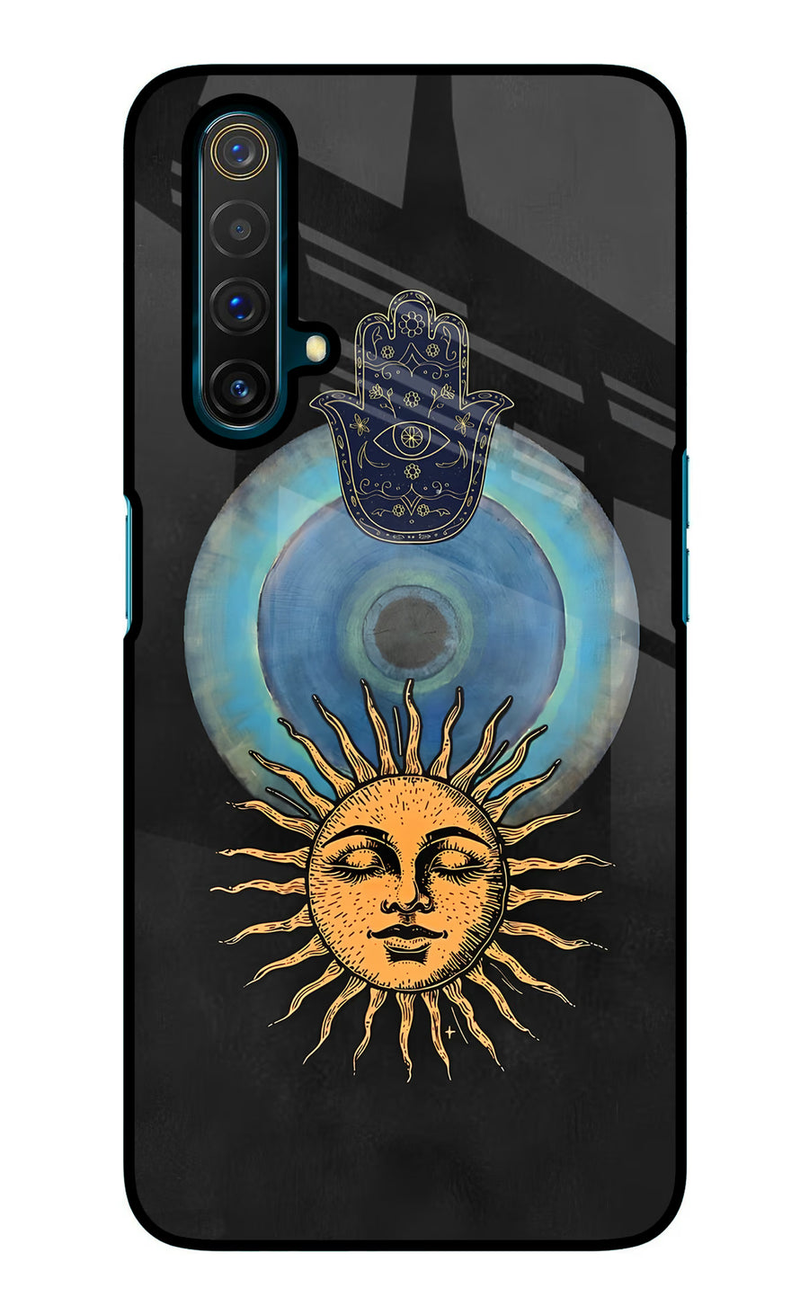 Divine Sun Realme X3 Back Cover, Glass case