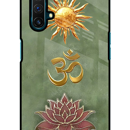 Om & Lotus Realme X3 Glass Case
