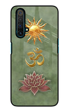 Om & Lotus Realme X3 Glass Case Back Cover by Casekaro