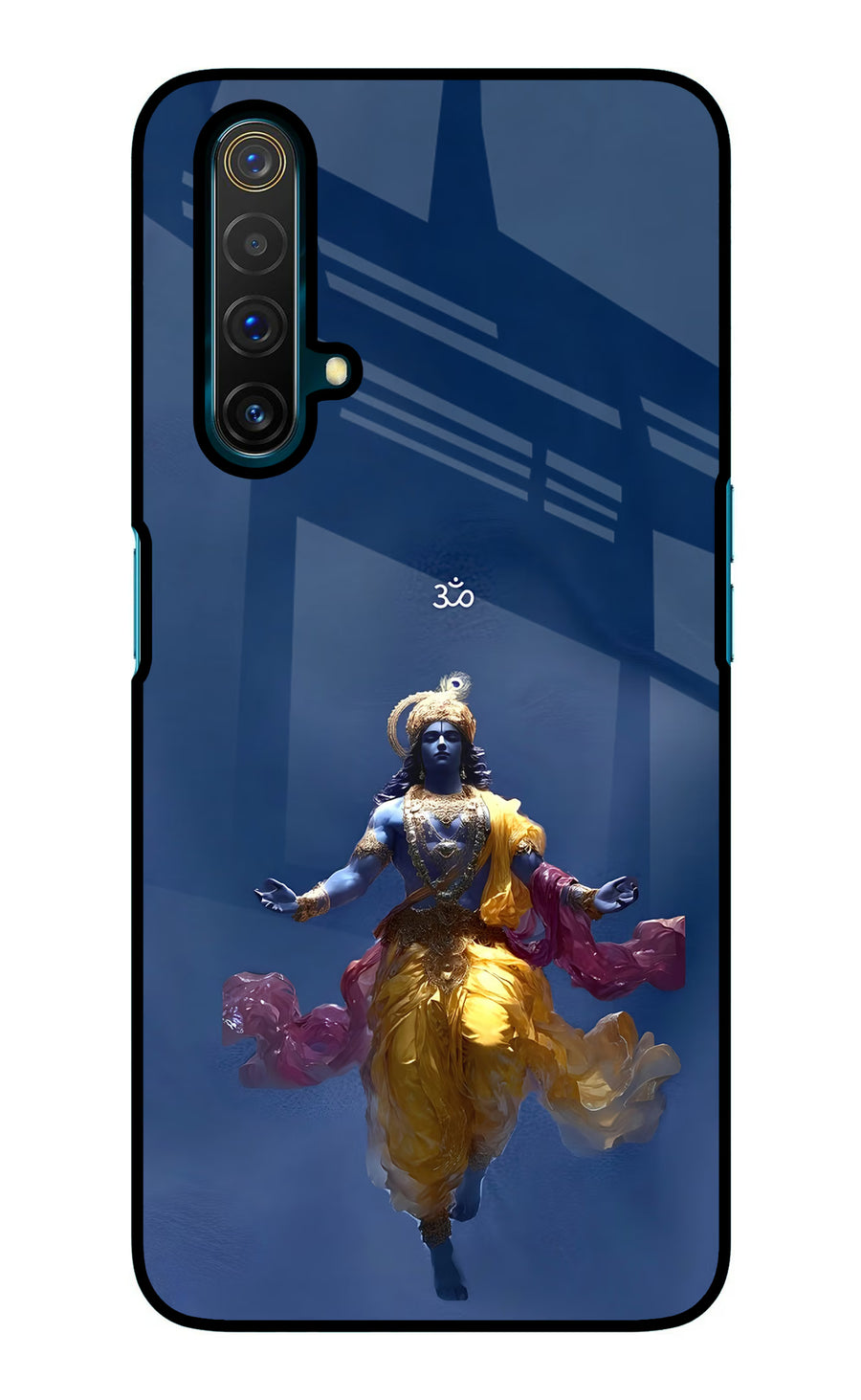 Cosmic Krishna Realme X3 Back Cover, Glass case