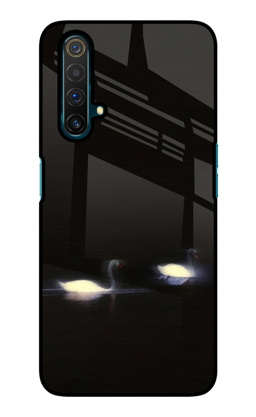 Silent Swans Realme X3 Back Cover, Glass case