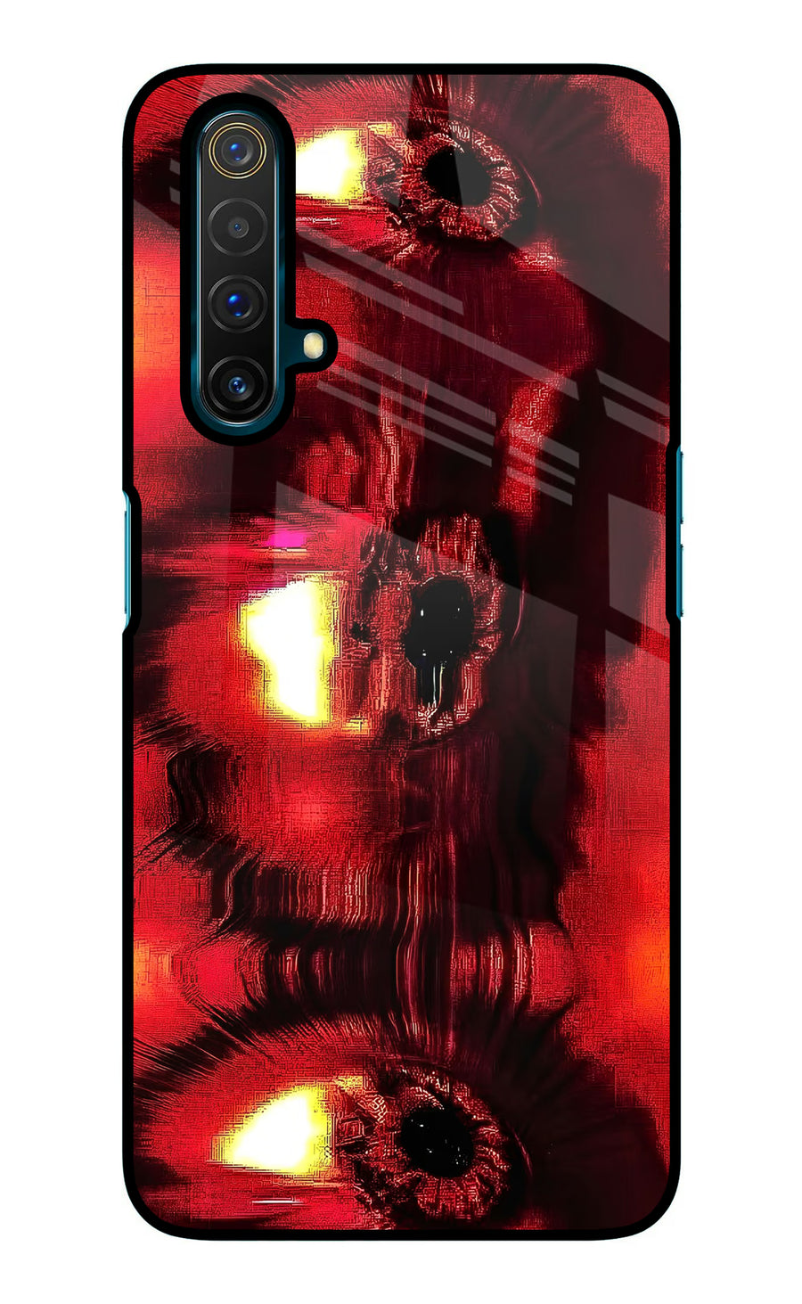 Fire Eye Realme X3 Back Cover, Glass case