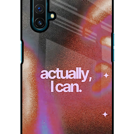 Pink Aura Realme X3 Glass Case