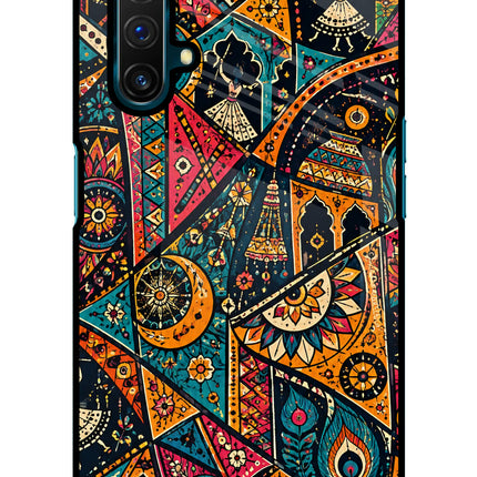 Folk Print Realme X3 Glass Case