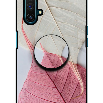 White Pink Leaf Realme X3 Pop Case by Casekaro