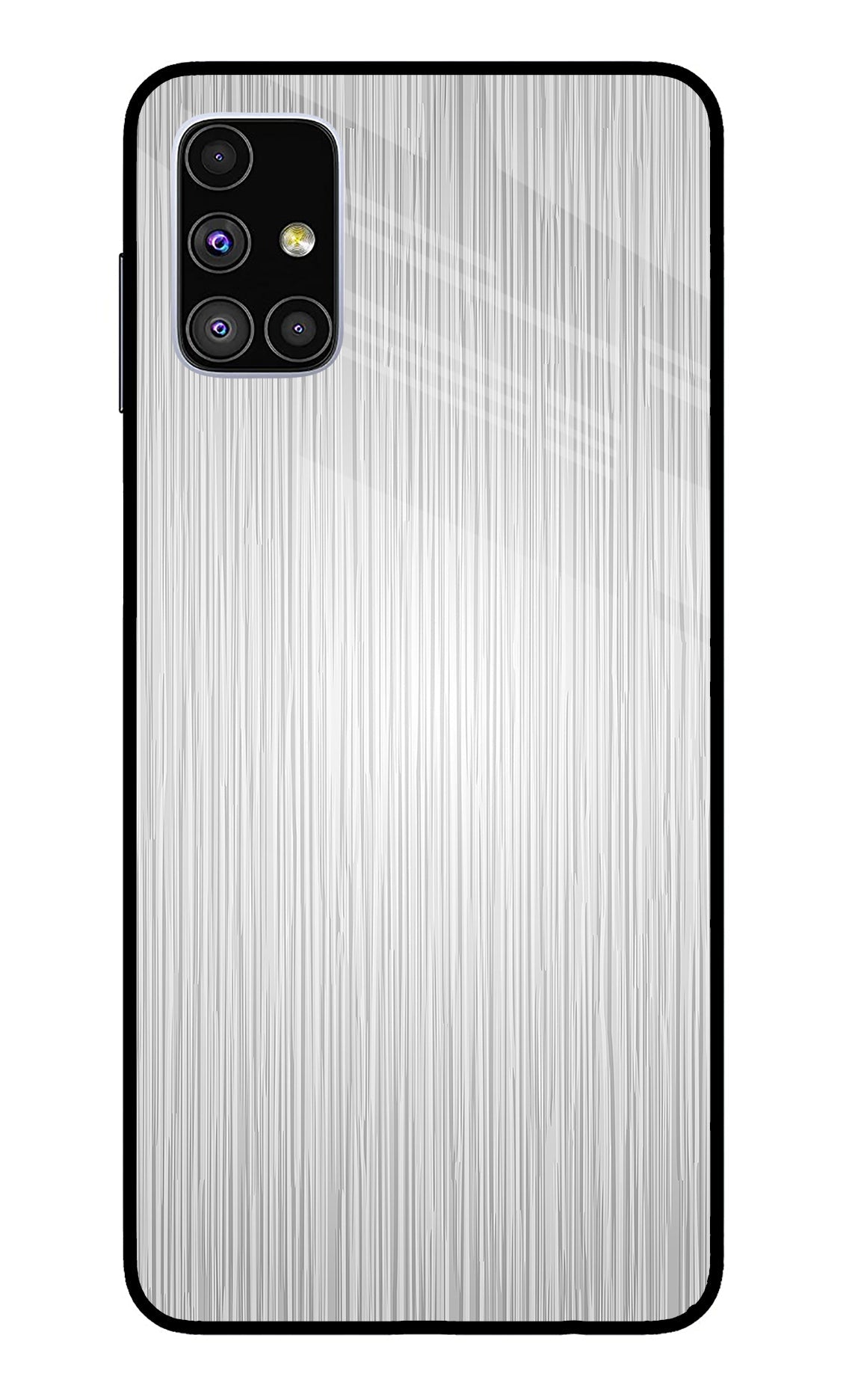 Wooden Grey Texture Samsung M51 Glass Case