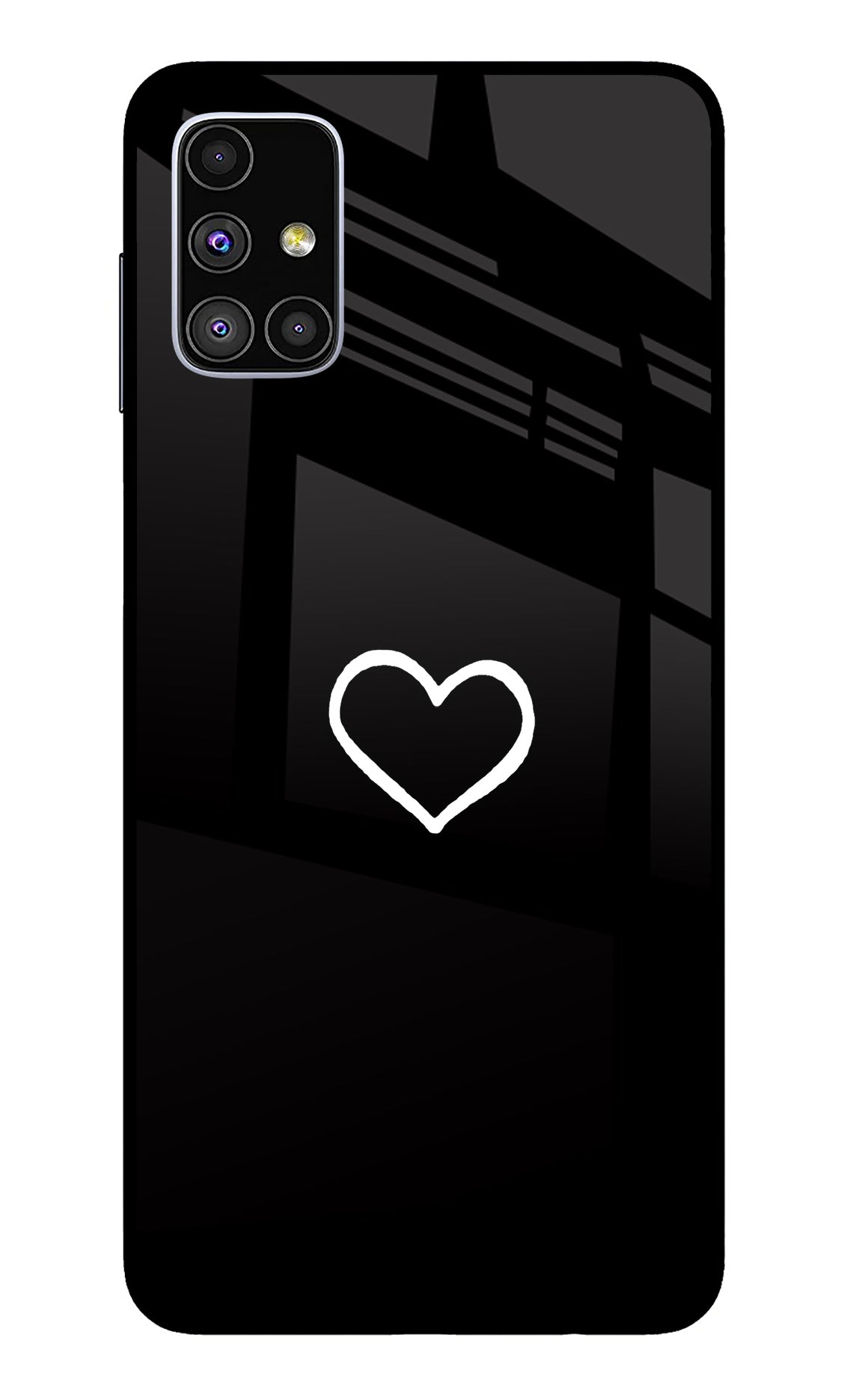 Heart Samsung M51 Back Cover