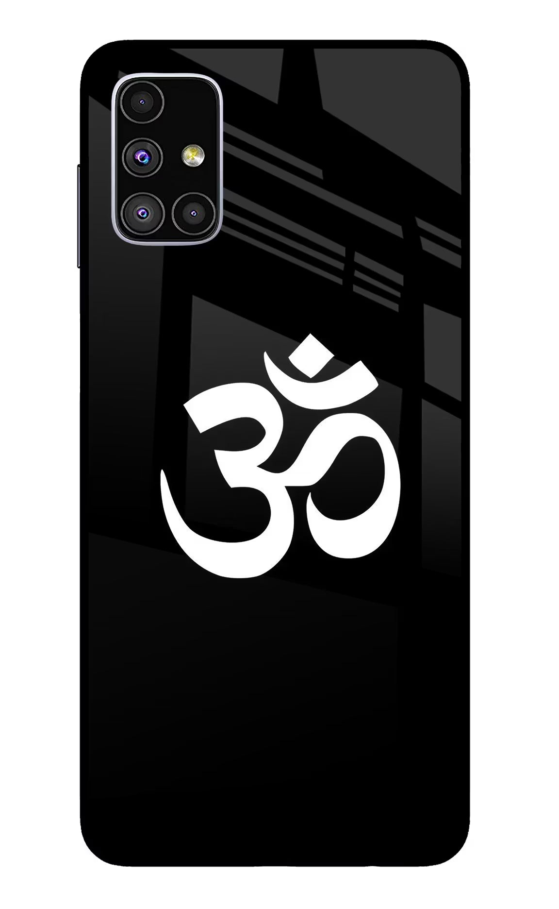 Om Samsung M51 Glass Case Back Cover by Casekaro