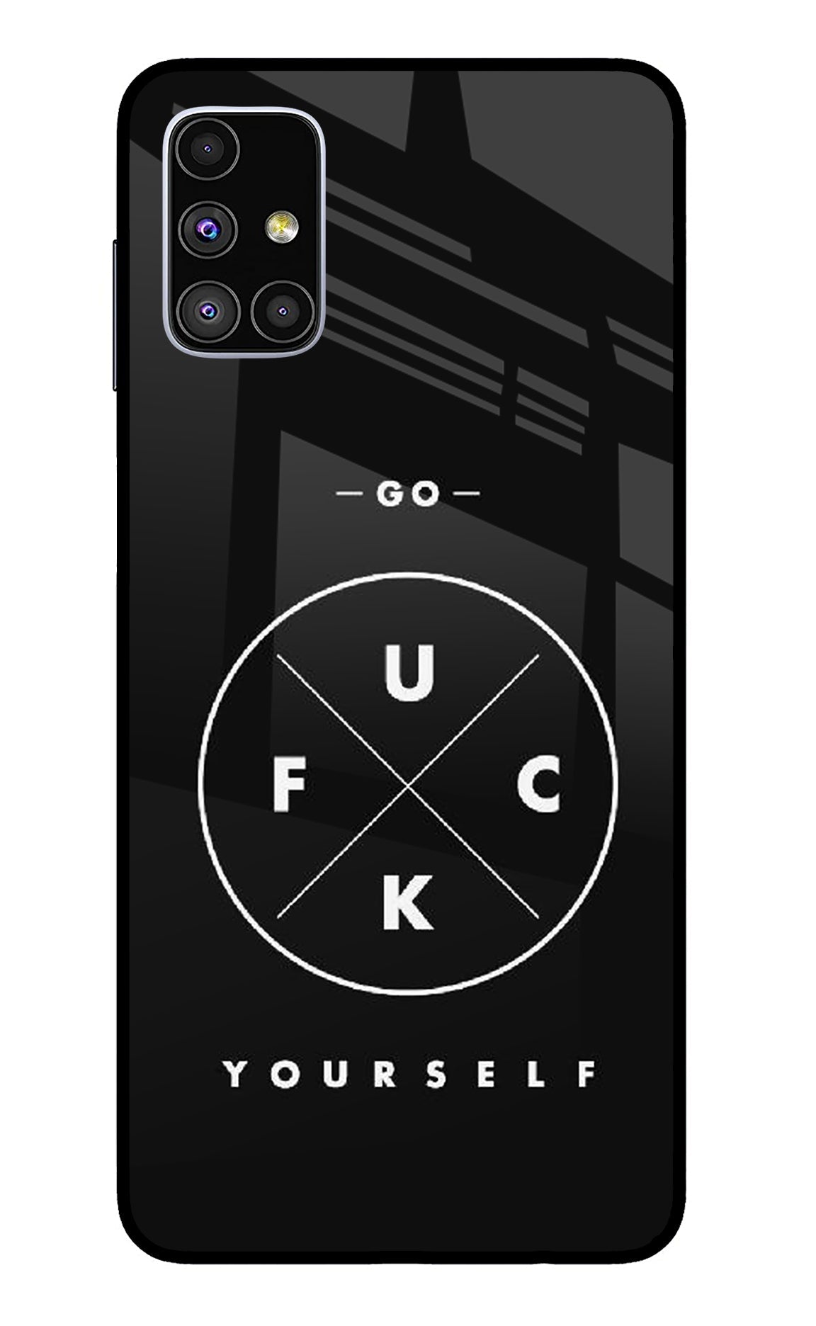 Go Fuck Yourself Samsung M51 Glass Case