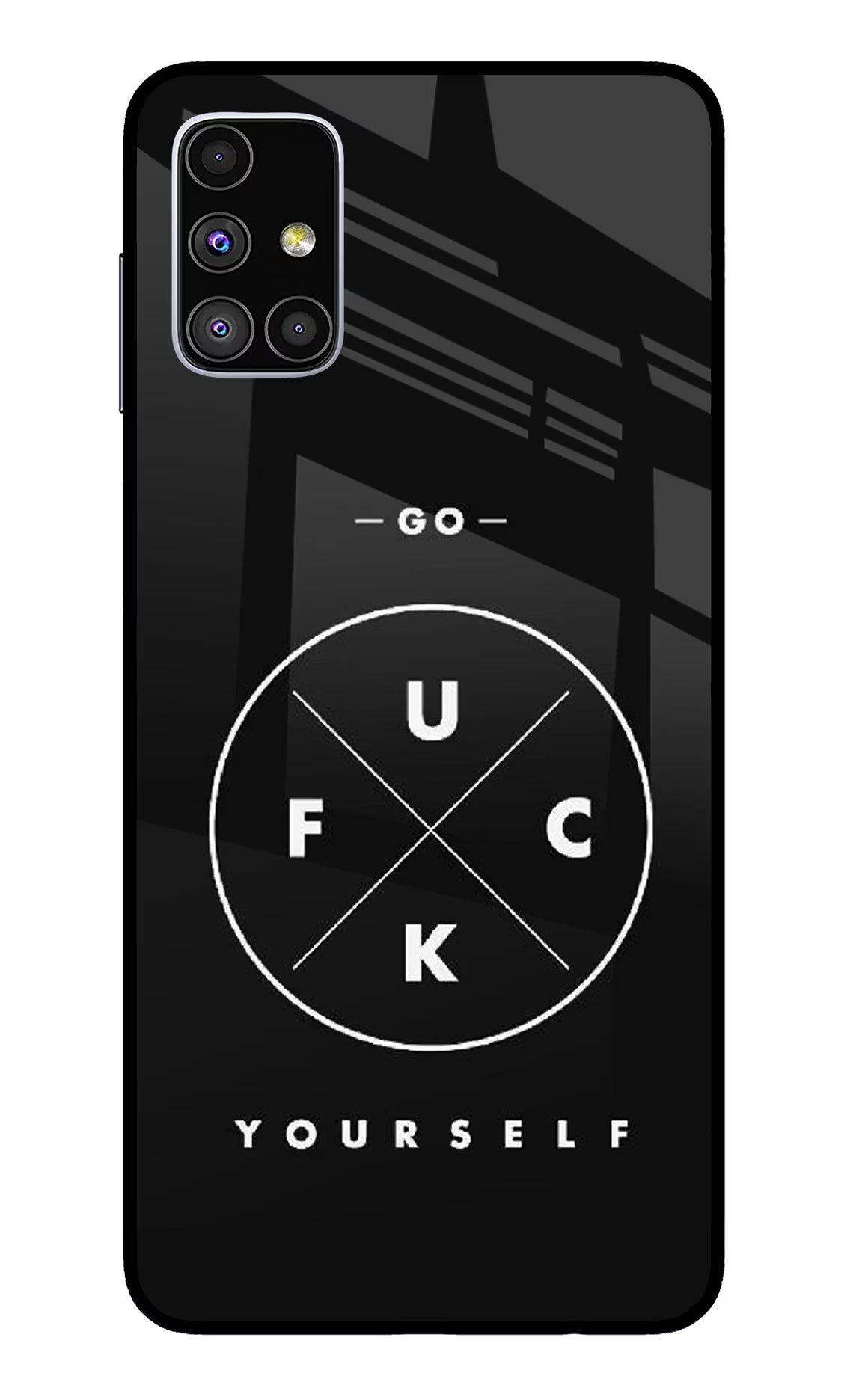 Go Fuck Yourself Samsung M51 Glass Case