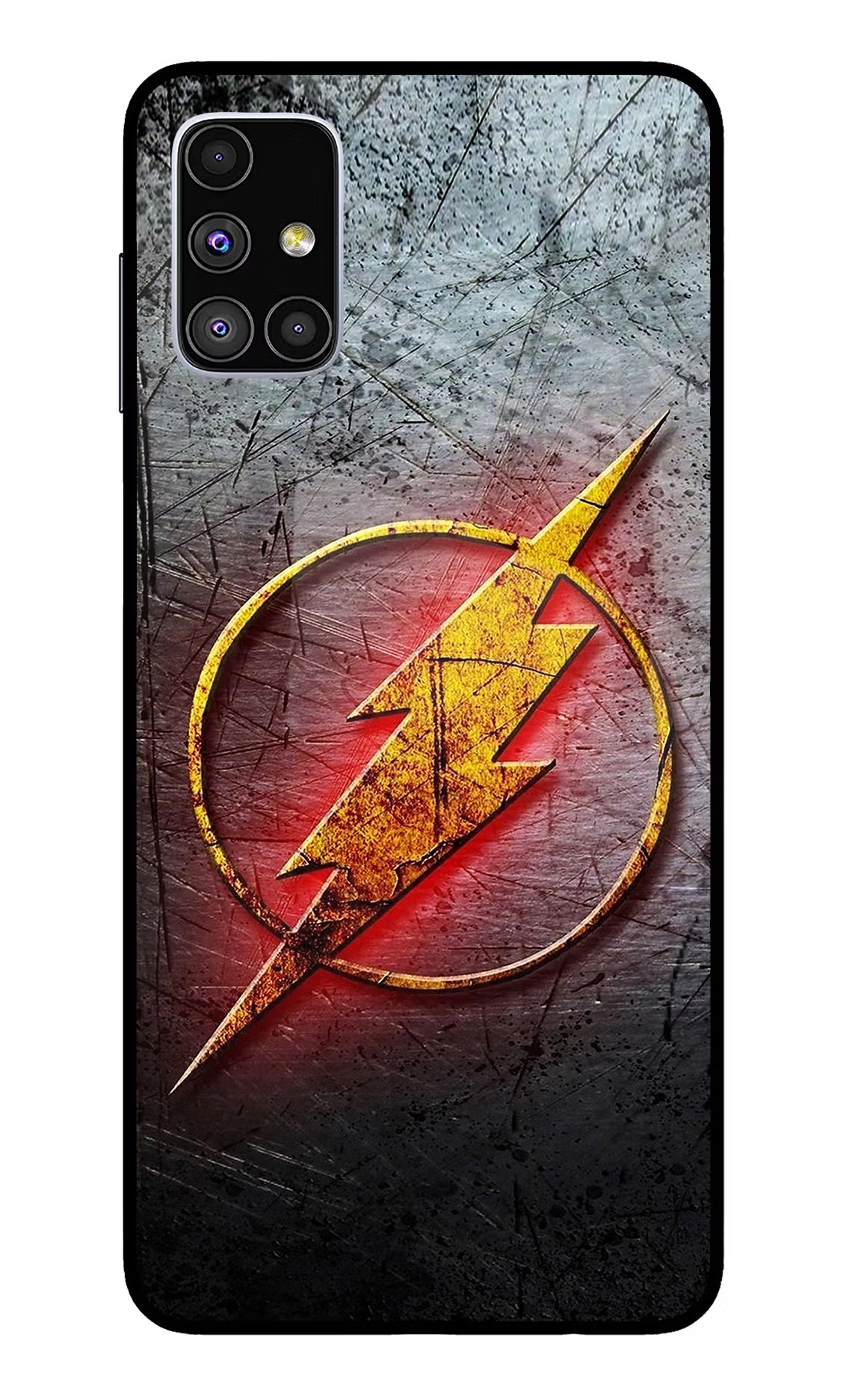 Flash Samsung M51 Glass Case Back Cover by Casekaro