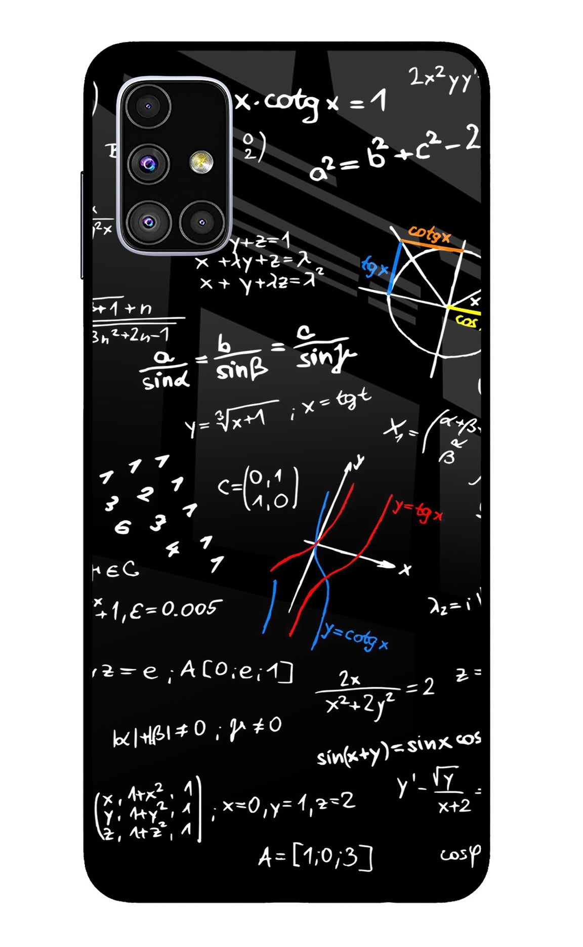 Mathematics Formula Samsung M51 Glass Case